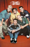 N' Sync (Group, Red) Music Poster Print