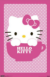 Hello Kitty Teacup Art Print Poster