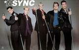 N' Sync (Group with Microphones) Music Poster Print