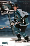 San Jose Sharks Teemu Selanne The Finn Sports Poster Print