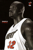 Shaquille O'Neal Profile POSTER Miami Heat NBA NEW RARE