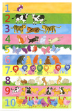 1 to 10 Learn to Count Art Print Poster