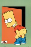 The Simpsons Pants Bart Mooning TV Poster Print