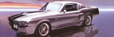 Ford Mustang (GT-500, Silver) Art Poster Print