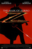 The Mask of Zorro Movie, Silhouette, Original Poster Print