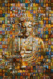 Buddha (Mosaic) Art Poster Print Poster