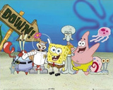 Buy SpongeBob SquarePants Cast on Ocean Floor TV Poster Print at AllPosters.com