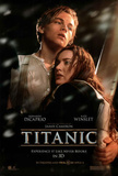 Titanic in 3-D Movie One Sheet Leonardo DiCaprio Kate Winslet Double-Sided Poster Print