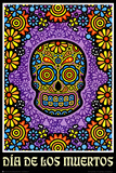 Dia de los Muertos Day of the Dead Art Poster Print Poster