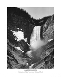 Ansel Adams Yellowstone Falls Park Art Print POSTER