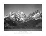 Ansel Adams Snow On Mountains Teton Art Print Poster