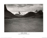 Ansel Adams St. Mary's Lake Glacier National Park Print Poster