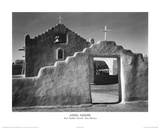 Ansel Adams Taos Pueblo Church New Mexico Photo Art Print Poster