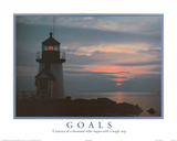 Buy Goals Motivational Lighthouse Art Print POSTER quality at AllPosters.com