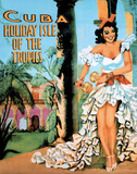 Cuba Holiday Isle of the Tropics Vintage Ad Art Print Poster Poster
