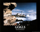 Goals (Lighthouse) Art Poster Print