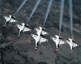 Buy F-16 Falcons (In Formation) Art Poster Print at AllPosters.com
