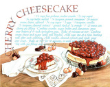 Cherry Cheesecake (Recipe) Art Print Poster