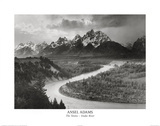 Snake River Grand Tetons Ansel Adams ART PRINT POSTER