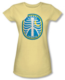 Juniors: Chicquita Banana - Rib Cage Sticker T-Shirt
