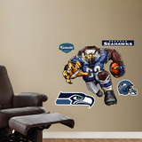 Seattle Seahawks Die Cut RB Liquid Blue