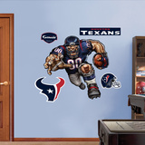 Houston Texans Die Cut RB Liquid Blue