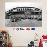 Chicago Cubs Wrigley Field Historical Exterior Stadium Mural