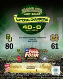 Buy Baylor University Lady Bears 2012 NCAA Women's Final Four College Basketball National Champions Com at AllPosters.com