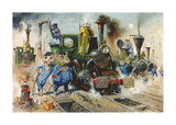 Buy The Running Sheds of the Great Caerphilly and Vole-Tail Central Railway at AllPosters.com
