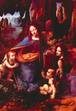 Leonardo da Vinci (Madonna in the rock grotto) Art Poster Print