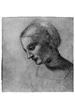 Leonardo da Vinci (Madonnas head) Art Poster Print