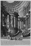 Giovanni Battista Piranesi (Ancient temples, designed and painted in the style of ancient Vestatemp
