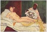 Edouard Manet (Olympia) Art Poster Print