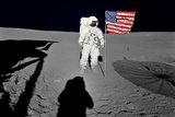 Buy NASA Astronaut &nbsp;Spacewalk Moon Photo Poster Print at AllPosters.com
