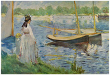 Edouard Manet (Banks of the Seine at Argenteuil) Art Poster Print