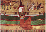 Egyptian painter around 1360 BC (The Goddess Iris) Art Poster Print