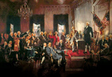 Howard Chandler Christy Scene at the Signing of the Constitution Art Poster Print