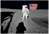 Buy NASA Astronaut &nbsp;Spacewalk Moon Photo Poster Print at AllPosters.com