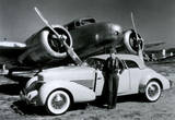 Amelia Earhart with Plane and Car Archival Photo Poster Print