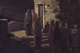 Christ on his Way to the Garden of Gesthemene Art Print Poster,
