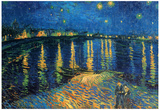 Vincent Van Gogh Starry Night Over the Rhone Art Print Poster