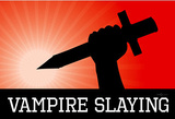 Vampire Slaying Red Poster Print