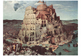 Pieter Brueghel (Tower of Babel) Art Poster Print