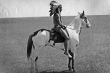 Native American on Horseback 2 Archival Photo Poster Print