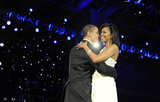 President Barack Obama (Dancing with Michelle Obama) Art Poster Print Masterprint