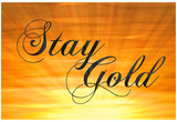 Stay Gold Ponyboy Print Poster