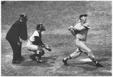 Ted Williams Long Ball Boston Red Sox Archival Photo Sports Poster Print