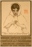 American Committee Orphan Relief in Near East War Propaganda Vintage Ad Poster Print
