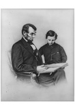 Abraham Lincoln (Reading with Son Tad) Art Poster Print