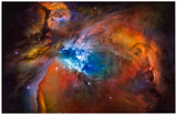 Orion Nebula Brilliant Space Photo Poster Print